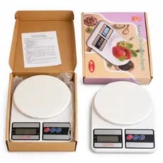 Kit 2 Balança Digital De Cozinha Até 10kg Tela LCD Função Tara e Desligamento Automatico