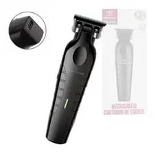 Máquina Aparador de Pêlo e Cabelo Profissional Recarregável Black | Barbeador Sem Fio Multiuso
