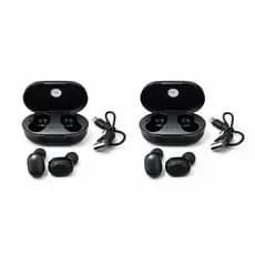 Kit 2 Fones De Ouvido Sem Fio Com Case Bluetooth 5.4 Wireless Som Alta Definição