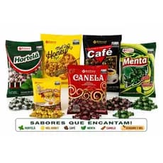 Bala Dura Soberana Sabores Pacote Café - Gengibre e Mel - Menta - Canela - Hortelã - Mel
