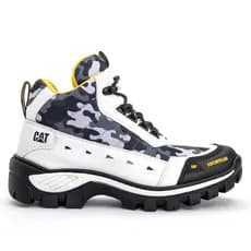 Bota Caterpillar Coturno New Arizona Branco Masculina Estilosa Robusta Confortável com palmilha gel
