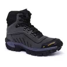 Coturno Bota Blaqueada Adventure Masculino Caterpillar com Palmilha em Gel Ortopedica Cor Cinza
