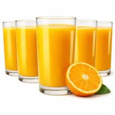 Jogo de 6 Copos de Vidro Transparente Liso  Altura Capacidade 300 ml Para Agua Suco Refrigerante