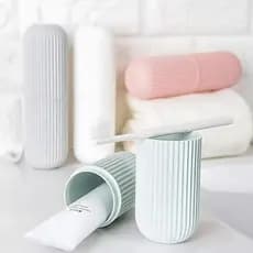Porta Escovas Dente Pasta Dental Guardar Viagem Trabalho Estojo Organizador De Banheiro