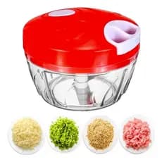 Triturador Alho Manual Processador Picador Fatiador Legumes e Alimentos 500ml