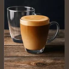 Jogo 2 Canecas de Vidro para cappuccino 350ml Alça chocolate chá e café bebidas quentes