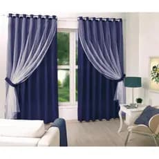Cortina Microfibra / Renda 2,30 x 3,00
