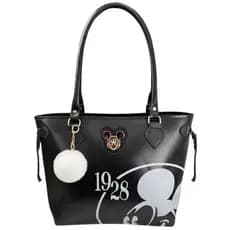 Bolsa Feminina Mickey Modelo Grande Reforçada + CHAVEIRO POM POM Novo Estilo Moda Mulheres