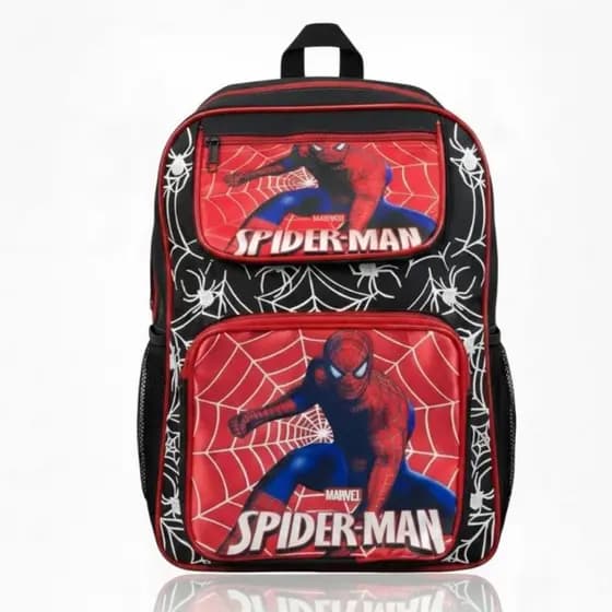 Mochila Infantil Escolar Grande Personagens Menino Menina Volta as Aulas Escola Homem Aranha Creche