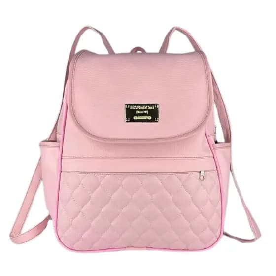 Mochila Feminina de Costas Mochilinha Courino Bolsa Elegante com  Alças Reguláveis