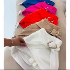 Short Saia feminino Com Fivela Orgânica Neoprene Tendência Promoção