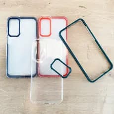 Capa Transparente 3 em 1 A17/A26/S20 FE/M23/M13/A36/A56/A15/A35/A55/A06/A16/A32 4G/A23/A53 Capinha Protetor Anti Pacto