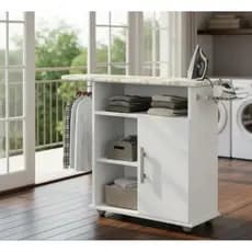 Tábua de Passar Mesa Passadeira Roupa Branco