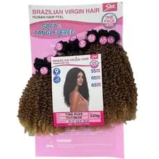 Cabelo Tela Orgânica Bio Vegetal Cacheado Afro Tina Plus 320g Sleek