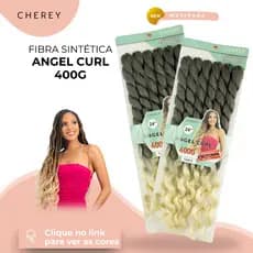 Cabelo Angel Curl Fibra 400g Para Crochet Braids ---CHEREY