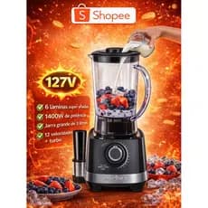 Liquidificador Britânia 6 laminas 12 velocidades  jarra de 3Litros 110v