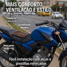 capa ergométrica de bolinhas para banco de motos profissional motoqueiro entregador motociclista 99moto moto Uber