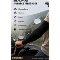 Luva de braço UV 50+ Manguito Motoqueiro moto Uber 99moto Ifood indriv moto táxi mangote entregador moto protecao sol