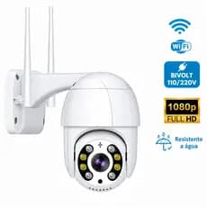 Câmera Segurança Externa Wif Com Infravermelho Alarme Wifi Hd Sensor De Movimento Bivolt