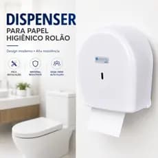 Dispenser Papel higiênico para Rolo pequeno de 30 a Rolão de 500 metros EXACCTA PLUS