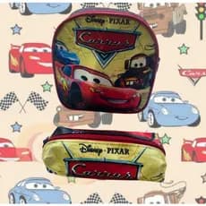 Kit Infantil Lancheira + Estojo Carros (Não Térmica)