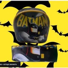Kit Lancheira Infantil + Estojo Escolar Meninos personagens Batman