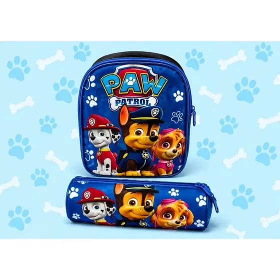 Kit Infantil Lancheira + Estojo Patrulha Canina Masculino (NÃO TERMICA) Menino