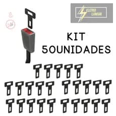 KIT 50 UNIDADES Fivela Lingueta Clip Universal Veicular Para Cinto De Segurança Cachorro Suporte Coleira PET