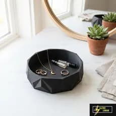 Bandeja Porta Joias Acessórios Geométrico Diamante Moderna Decorativa Minimalista
