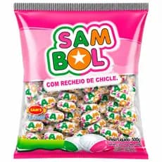 Bala Sambol Tutti-frutti 500g/ Aprox. 100 unidades (festas, doces, aniversarios)