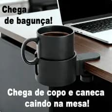 Suporte de Copo porta copo com Fixação – Evite Derramar Bebidas | Ideal para Escritório Setup Gamer