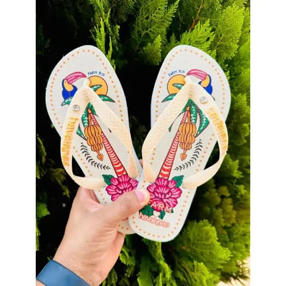 Chinelo Feminino Havaianas Inspirado na Farm