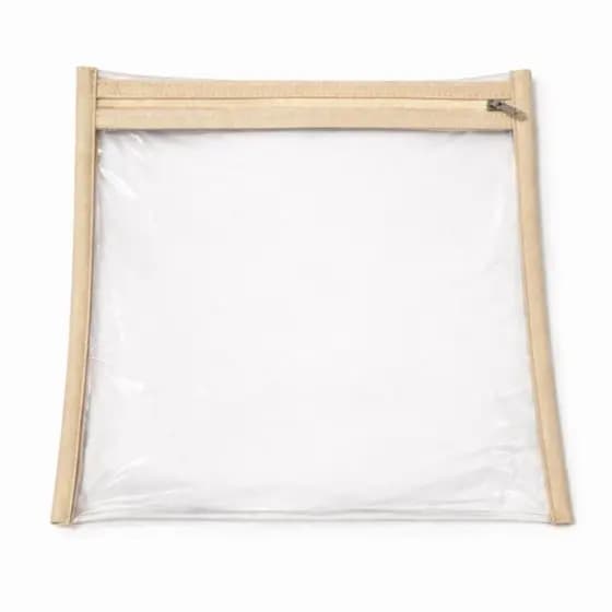 Kit Saquinho Econômico Organizador Maternidade Multiuso Transparente Rosa, Bege, Azul