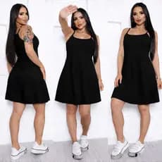 vestido  Envio Rápido moda verão alça fina confortavél