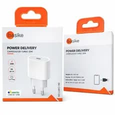 Fonte Carregador 30W Tipo C Basike | Turbo PD para iPhone Samsung Xiaomi | BA-CAR112A
