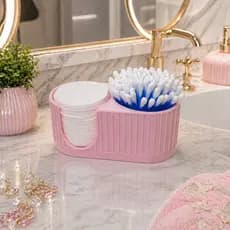 Porta Cotonete e Algodão Organizador para seu banheiro moderno e elegante