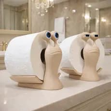 Suporte para papel higiênico caracol ótima decoração para seu banheiro