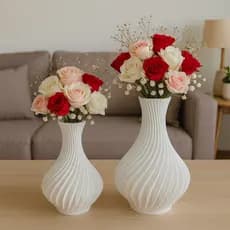 Vasos espiral para flores decoração de ambiente sala, escritório para arranjos, presente