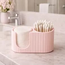 Suporte organizador Algodão e Cotonete para seu banheiro designer moderno