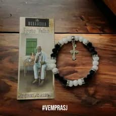 PULSEIRAS ORIXÁS - PRETO VELHO, Linda pulseira de cristal