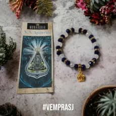 PULSEIRA DE NOSSA SENHORA APARECIDA - LINDA PULSEIRA DE CRISTAL