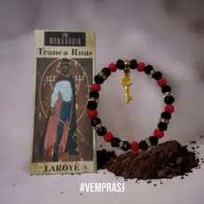 PULSEIRA EXÚ TRANCA RUAS - LINDA PULSEIRA EM CRISTAL