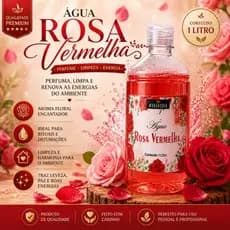 ÁGUA DE ROSAS VERMELHAS - 1 LITRO / ORIGINAL MONARQUIA