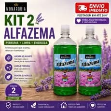 ALFAZEMA DEO COLÔNIA 1 LITRO ORIGINAL - KIT 2 UNIDADES