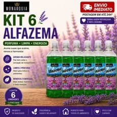 ALFAZEMA DEO COLÔNIA 1 LITRO ORIGINAL MONARQUIA - KIT 6 UNIDADES.