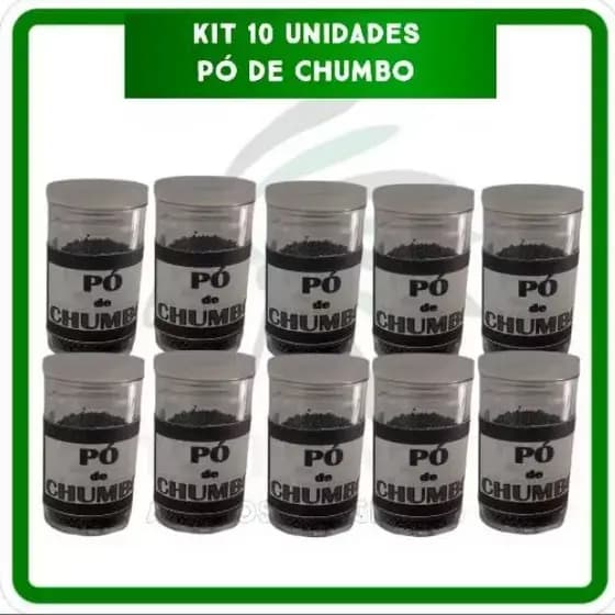 PÓ DE CHUMBO - KIT 10 UNIDADES (UMBANDA E CANDOMBLÉ)