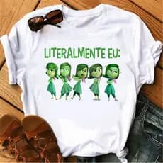 Blusinha Feminina Divertidamente Nojinho Literalmente Eu Camiseta Tshirts