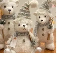 Enfeite Natalino Urso Polar Luxo Linha premium