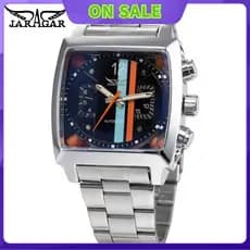 relogio Oferta especial por tempo limitado em março!!! jaragar Barra automática de relógio mecânico para homens da mesma data da semana do sobrevoo