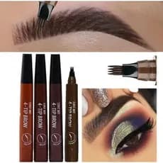 Caneta de Sobrancelha Microblading /Tatuagem em 4 Cores para Maquiagem / Lápis de Sobrancelha